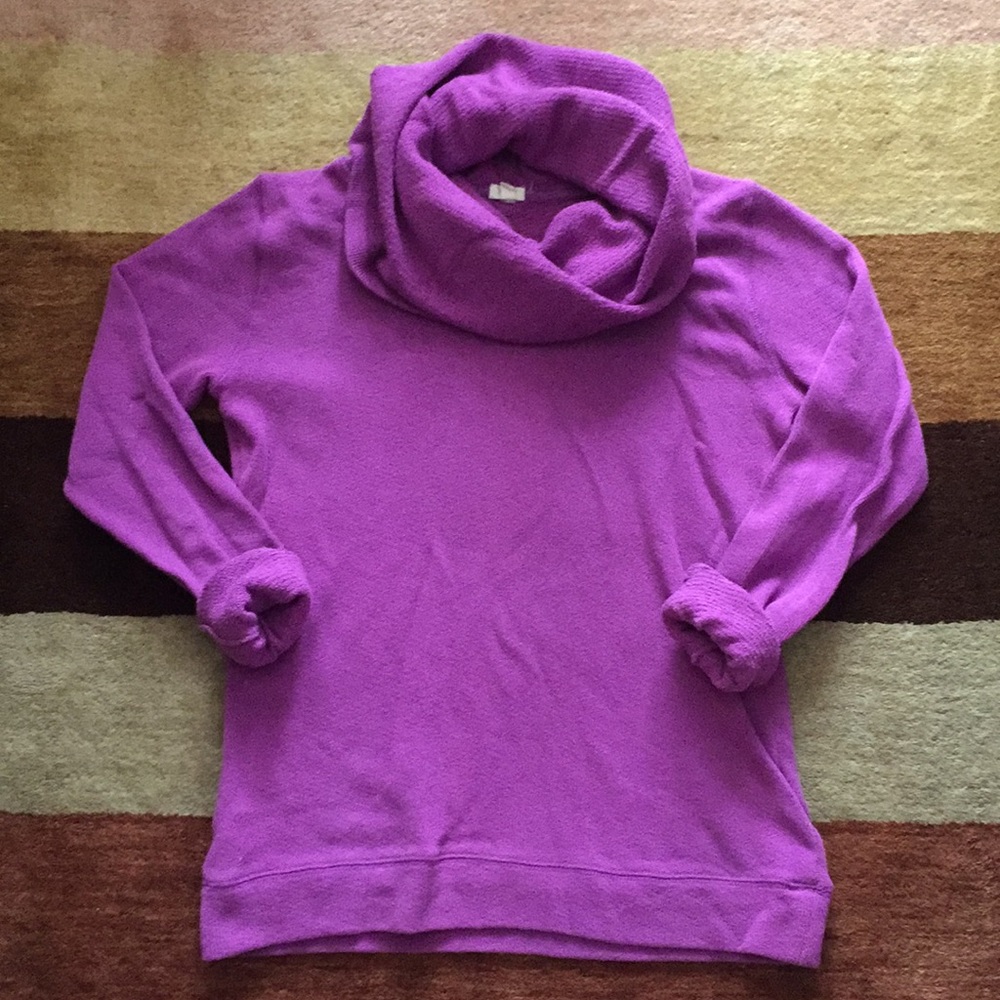 JCrew Lilac Funnel Neck Sweatshirt